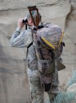 Eberlestock J34 Just One Pack shown in action in Mossy Oak Brush...we know this guy personally, he's a serious hunter!